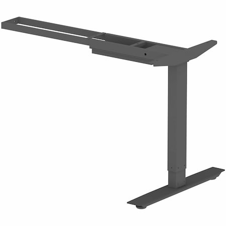 Lorell Sit-Stand 3rd-Leg Base, 275lb Capacity, 45" x 51.6" x 26.4", Black LLR25930
